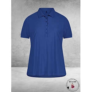 PLUS BASICS Polo Shirt Korte Mouw BLUE JEANS